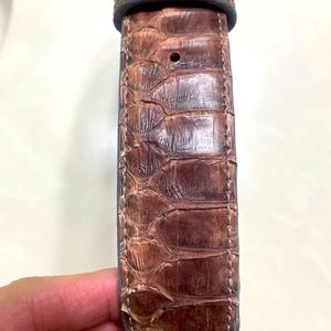 Men’s Pinto Ranch Python Belt Size 34